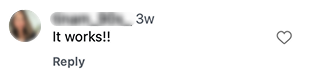 Screenshot of a social media comment from a naltrexone user